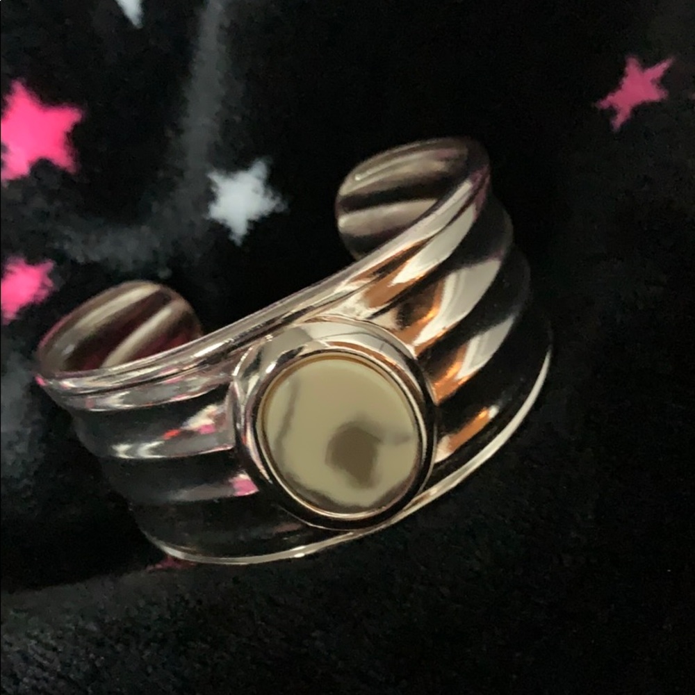Silver cuff bracelet